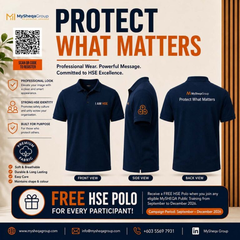 Free HSE Polo Shirt with every MySHEQA public training registration