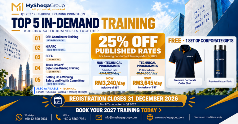 Inhouse training promotion 2027 with MySHEQA